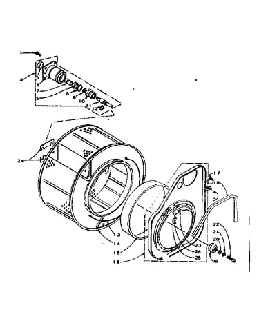 Cylinder and hub