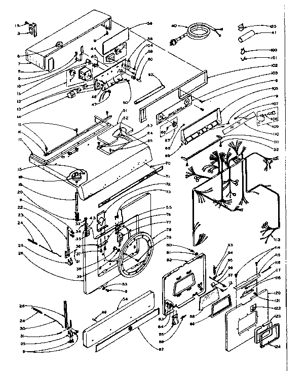 Water system top and front