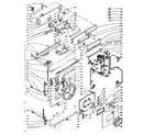 Kenmore 1105910962 top and front diagram