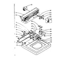 Kenmore 1105915051 top and console assembly diagram