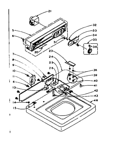 Top and console assembly