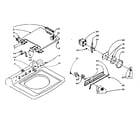 Kenmore 1105914450 machine top assembly diagram
