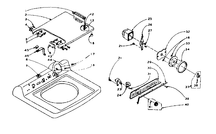 MACHINE TOP ASSEMBLY