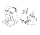 Kenmore 1105914401 machine top assembly diagram