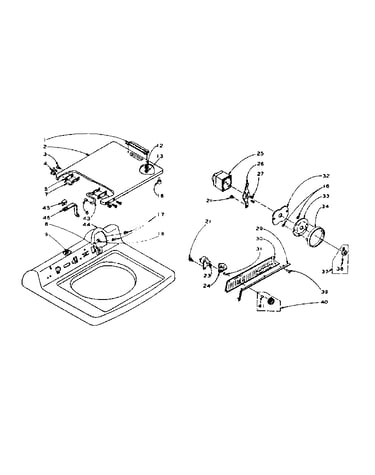 Machine top assembly