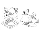 Kenmore 1105914500 machine top assembly diagram