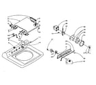 Kenmore 1105914551 machine top assembly diagram