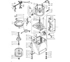 Kenmore 1105914551 machine sub-assembly diagram