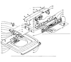 Kenmore 1105914600 machine top assembly diagram