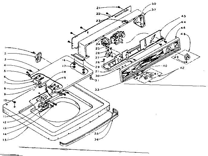 Machine top assembly