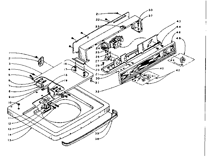 Machine top assembly