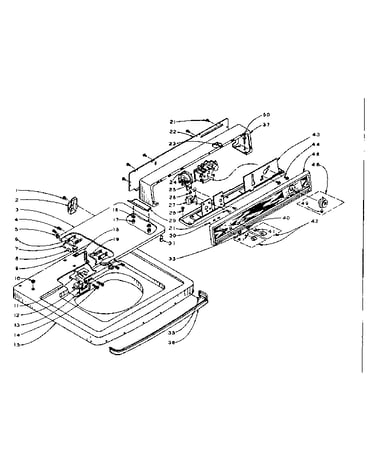 Machine top assembly