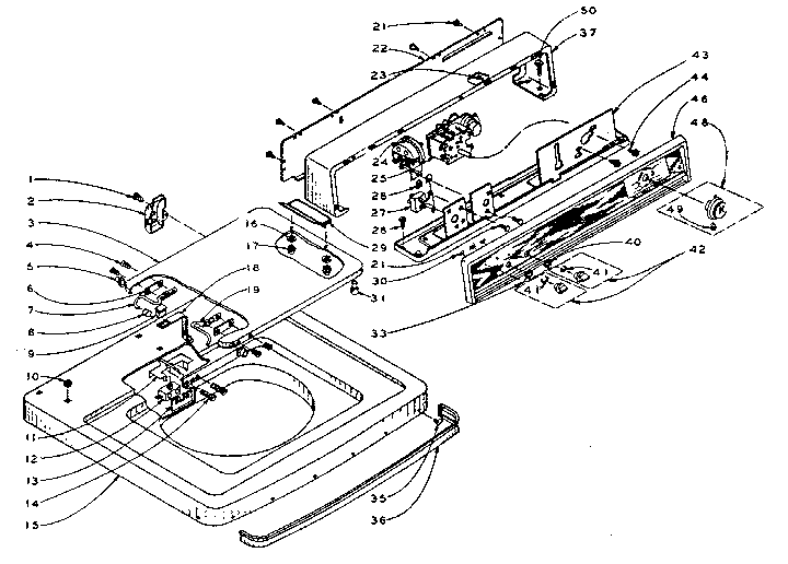 Machine top assembly
