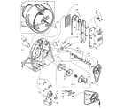 Kenmore 1105917510 base and bulkhead assembly diagram