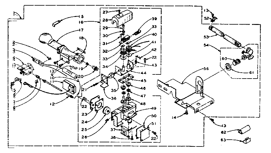Whirlpool burner assembly (dole pilot)