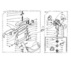Kenmore 1106001100 wringer and wringer gear case assembly diagram