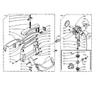 Kenmore 1106001101 wringer and wringer gear case assembly diagram