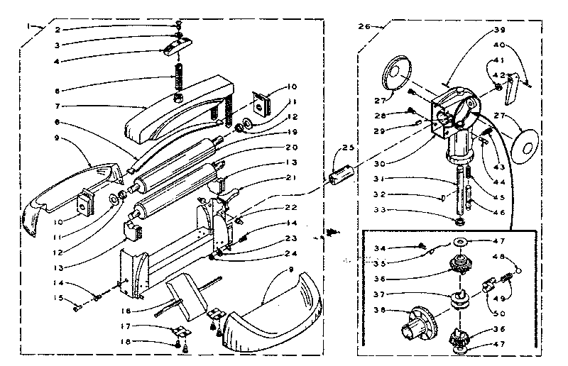 Wringer and wringer gear case assembly