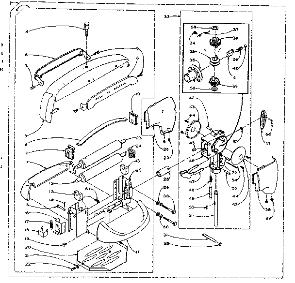 WRINGER AND WRINGER GEAR CASE ASSEMBLY