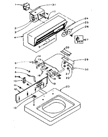 Top and console assembly