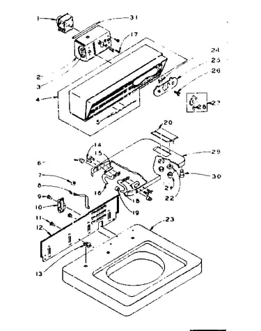 Top and console assembly