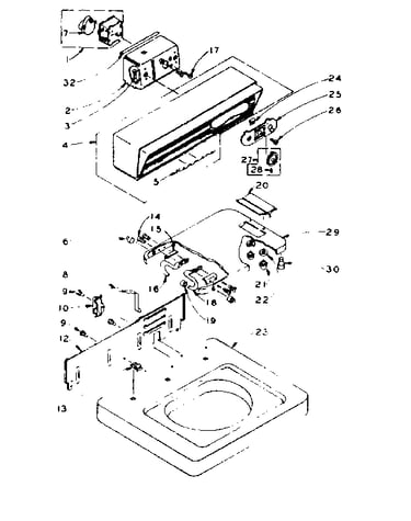 Top and console assembly