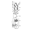 Kenmore 1106004102 motor and attaching parts diagram