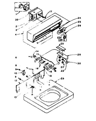Top and console assembly