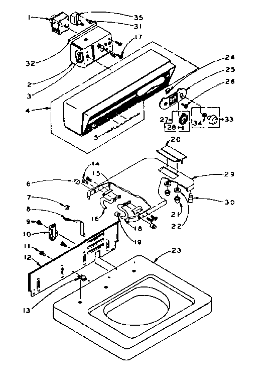 Top and console assembly