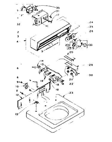 Top and console assembly