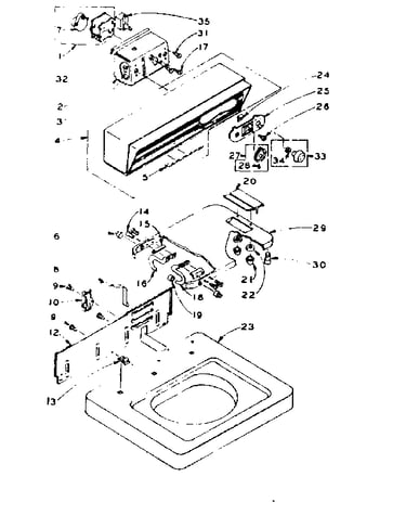 Top and console assembly