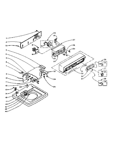 Top and console assembly