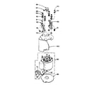 Kenmore 1106005211 motor and attaching parts diagram