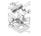Kenmore 1106004400 top and console assembly diagram