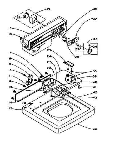 Top and console assembly