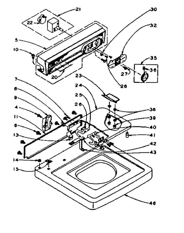 Top and console assembly