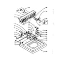 Kenmore 1106004402 top and console assembly diagram