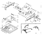 Kenmore 1106004431 top and console assembly diagram