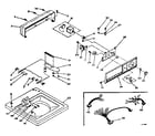 Kenmore 1106004440 top and control assembly diagram