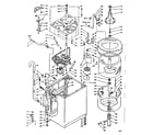 Kenmore 1106004440 machine sub-assembly diagram