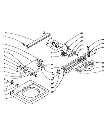 Machine top assembly