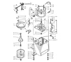 Kenmore 1106004501 machine sub-assembly diagram