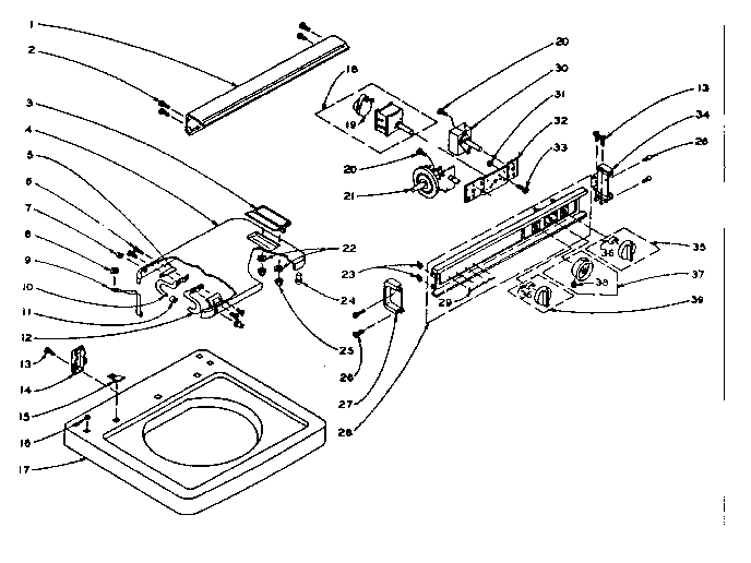 Machine top assembly