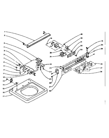 Machine top assembly