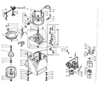 Kenmore 1106004503 machine sub-assembly diagram