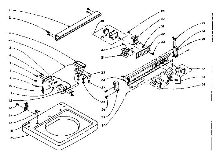 Machine top assembly