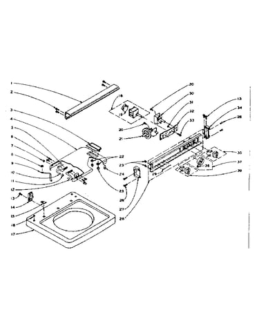 Machine top assembly