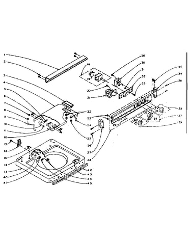 Machine top assembly