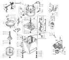 Kenmore 1106005603 machine sub-assembly diagram