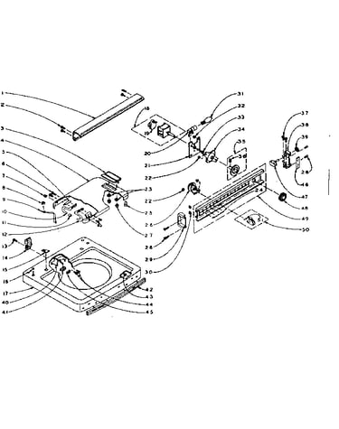 Top and console assembly